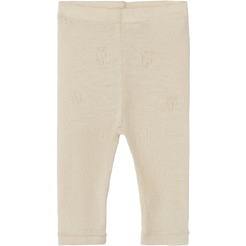 Elegant Fashion Lil'Atelier Sandshell Nimo Uld Leggings