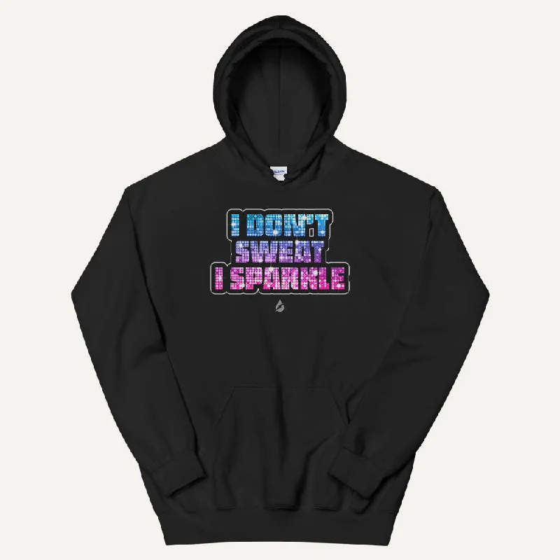Personalized Denim Style I Don't Sweat I Sparkle Pullover Hoodie