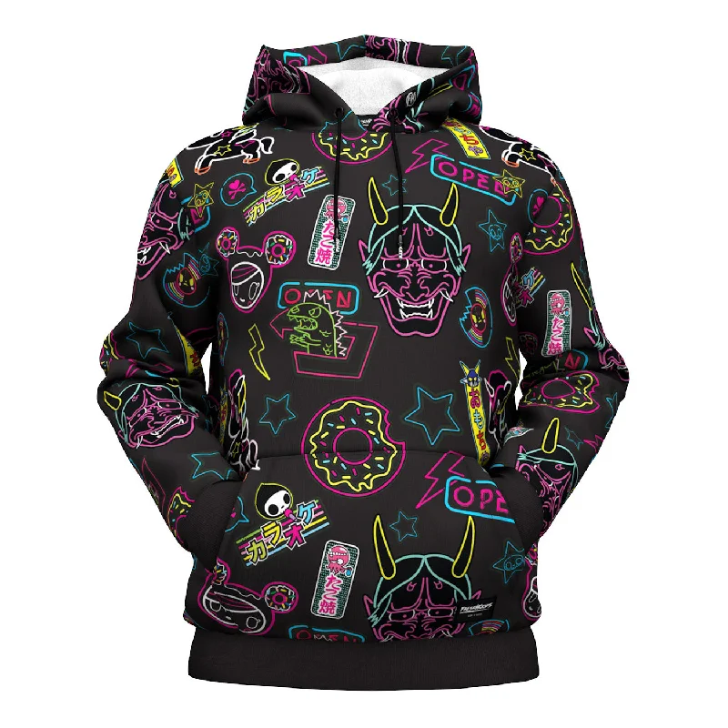 Effortless Chic Neon Signs Hoodie