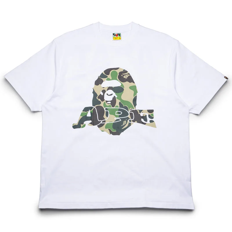Everyday Fashion A Bathing Ape ABC Camo Head Tee - White