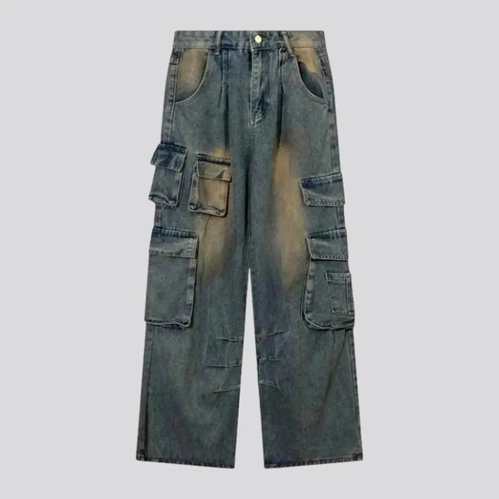 Personalized Printing Design Voluminous vintage jeans
 for women