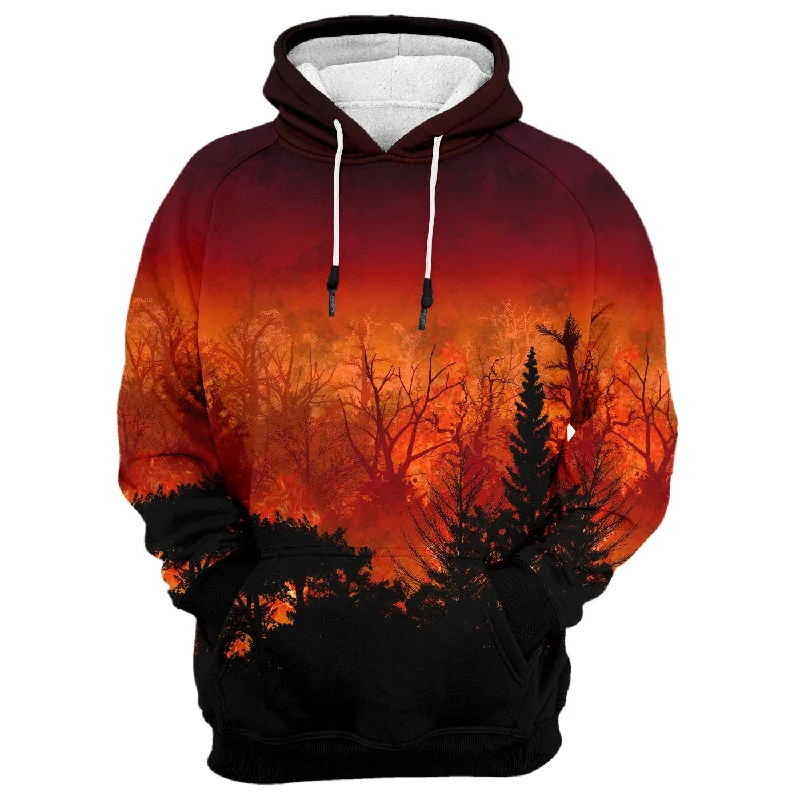 Practical Wear Forest In Flames Hoodie