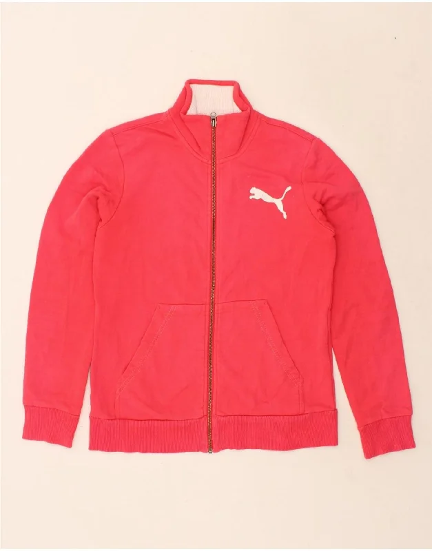 Personalized Printing Design PUMA Womens Tracksuit Top Jacket UK 14 Medium Pink
