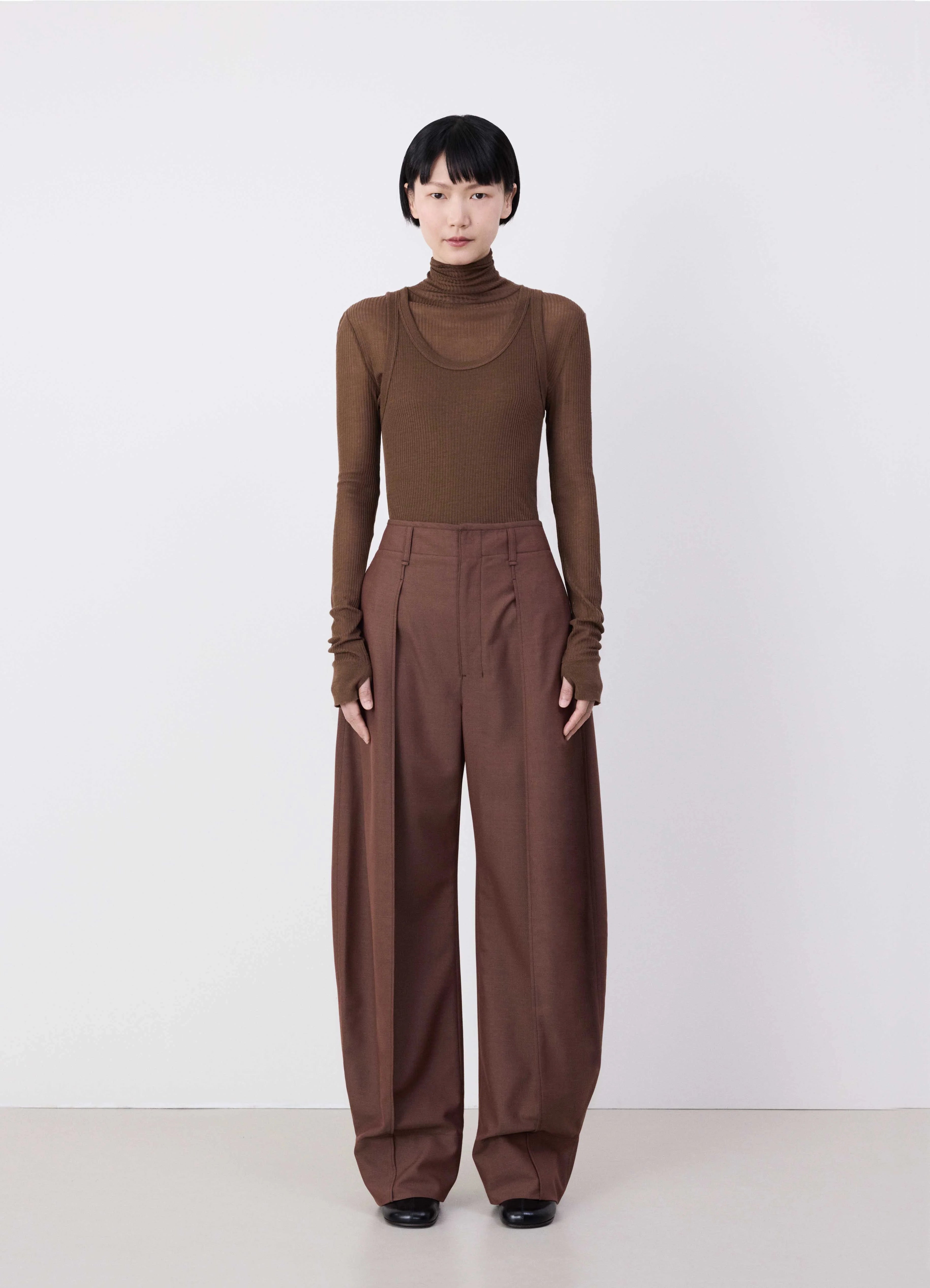 Simple Comfort CURVED VOLUME TAILORED PANTS