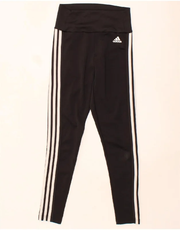 Comfy Clothes ADIDAS Womens Aeroready Leggings UK 4/6 XS Black