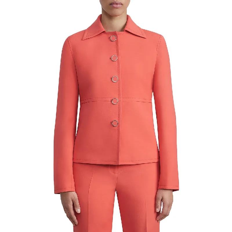 Cozy Vibes Lafayette 148 New York Womens Collar Business Two-Button Blazer