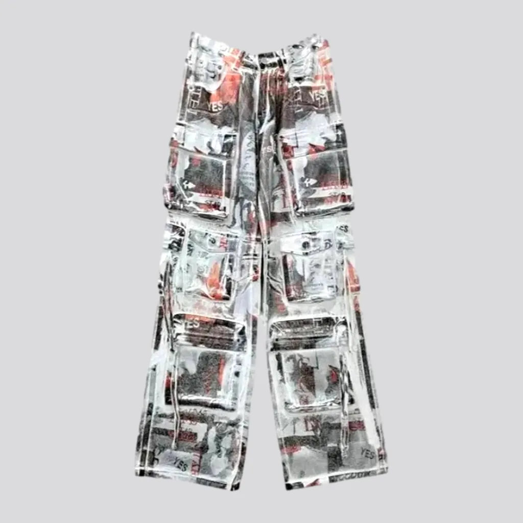 Unique Personality Unique design stylish women's denim pants