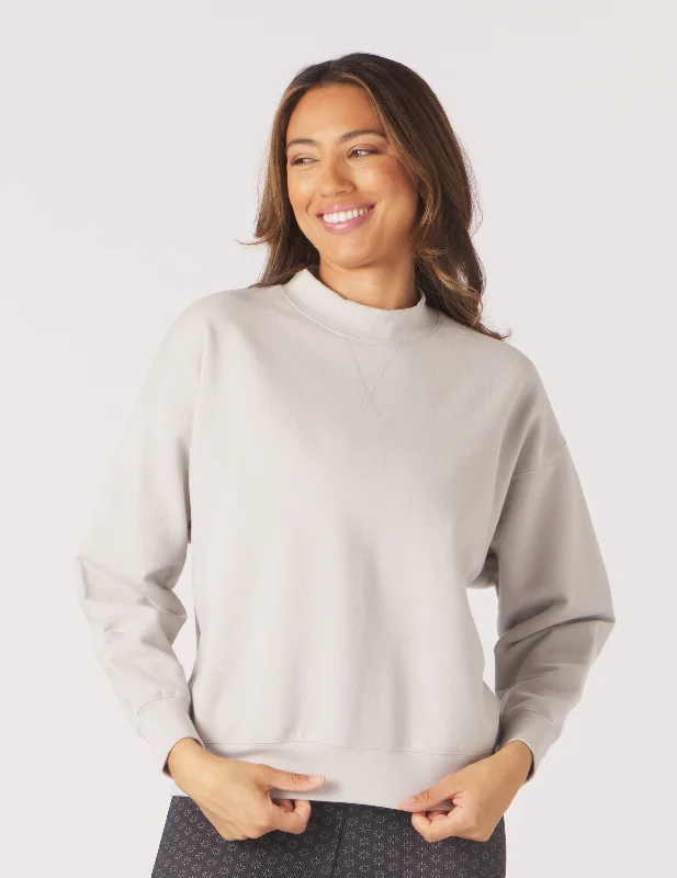 Trendy Comfort Vintage Oversized Crew: Ash Grey