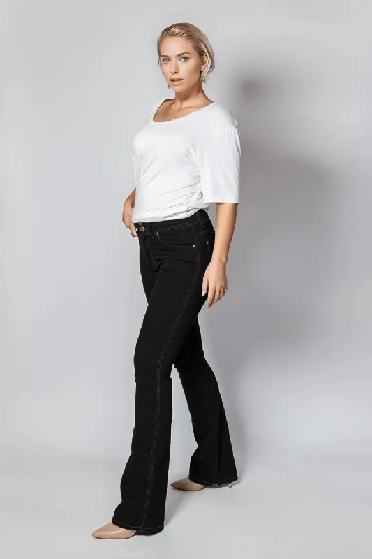 Romantic Dinner Fever Black Bootcut Jean