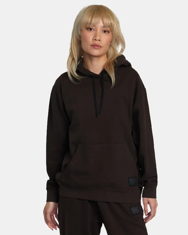 Comfortable Layers Selects Hooded Base Layer Top - Chocolate Torte