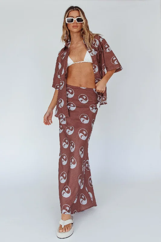 Trendy Styles Just A Hunch Maxi Skirt Yin Yang Coco