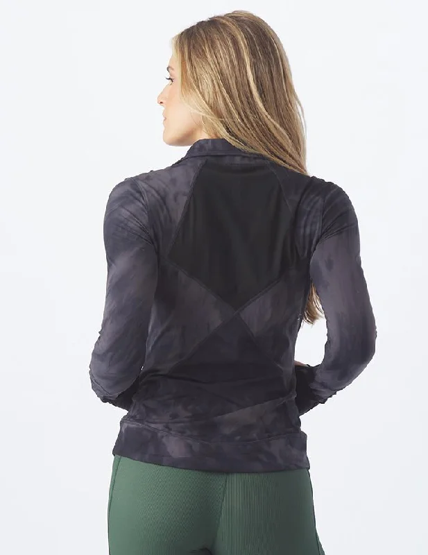Casual Fashion Rider Jacket II: Black Tie-Dye