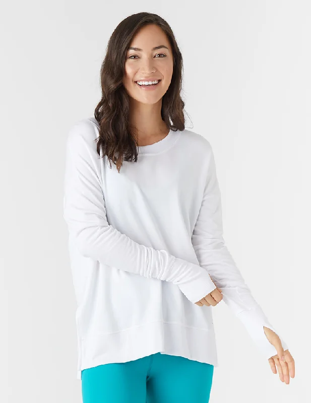 Soft Fit Lounge Long Sleeve: White