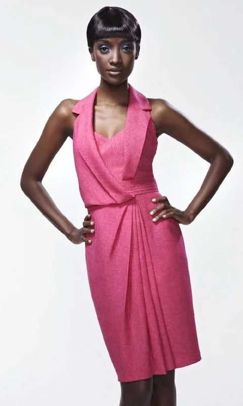 Relaxed Fashion Theia - 870033 Collared Neck Cocktail Dress - 1 pc Fuchsia In Size 4 Available Relaxed Fashion Theia - 870033 Collared Neck Cocktail Dress - 1 pc Fuchsia In Size 4 Available