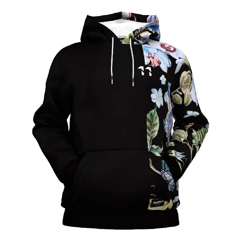 Personalized Design Jacket Black Orchid Hoodie