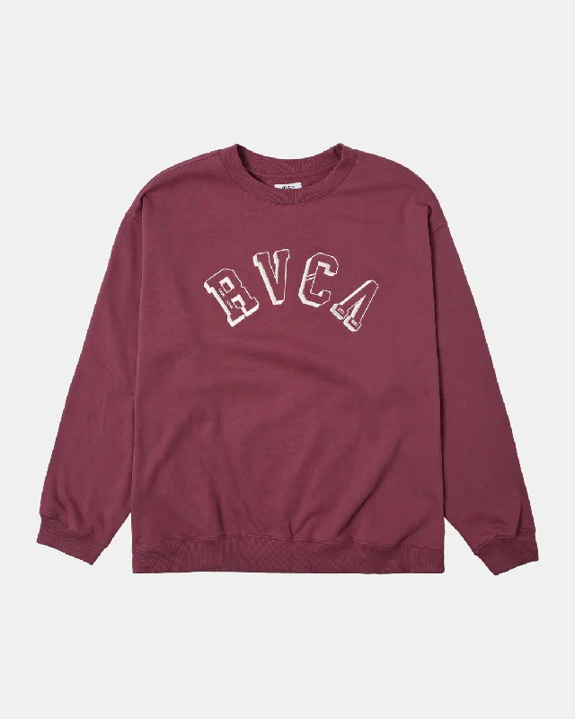 Cozy Essentials Ivy League Sweatshirt - Mulberry