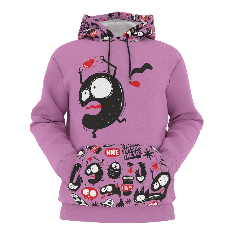 Relaxed Fit Crazy Monsters Hoodie
