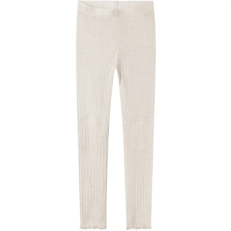 Trendy Vibes Name It Lilac Ash Wossa Wool/Silk Rib Leggings