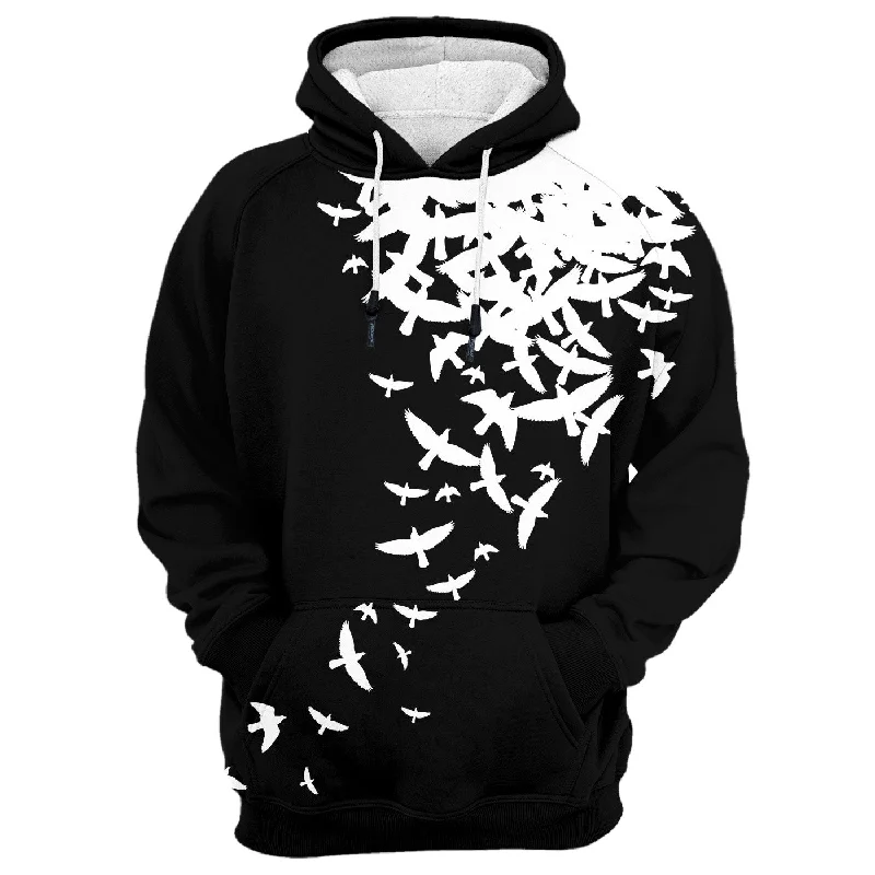 Minimalist Style Doves Hoodie