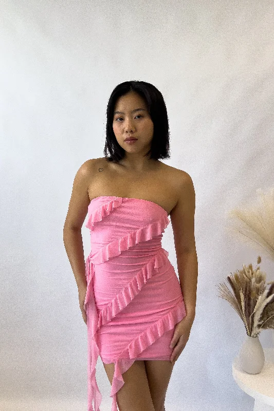 Cozy Comfort Isla Mini Dress - Pink