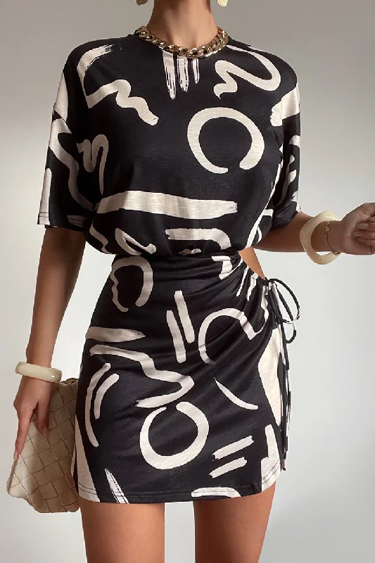 Versatile Looks SIMONA MINI DRESS - YORK BLACK