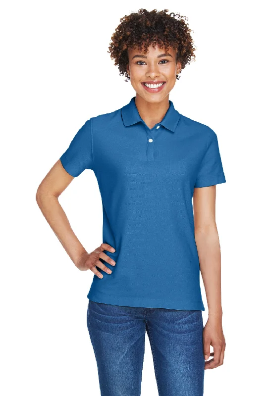Distinctive Personality Devon & Jones Womens DryTec20 Performance Moisture Wicking Short Sleeve Polo Shirt - French Blue Distinctive Personality Devon & Jones Womens DryTec20 Performance Moisture Wicking Short Sleeve Polo Shirt - French Blue