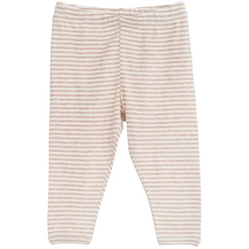 Comfortable Layering Serendipity Oat/Offwhite Stripe Leggings