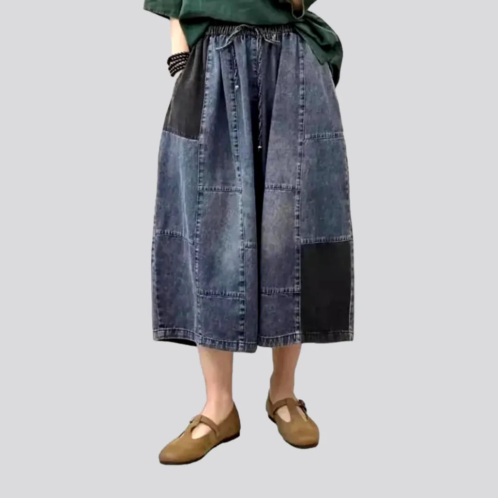 Affordable Trend Street culottes women's denim pants