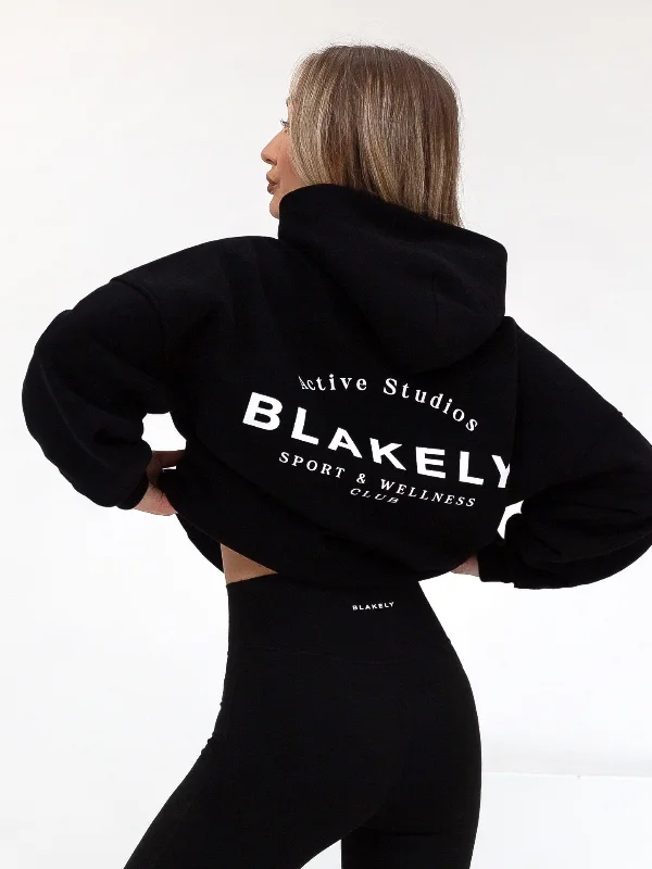 Versatile Looks Active Studios Oversized Hoodie - Black