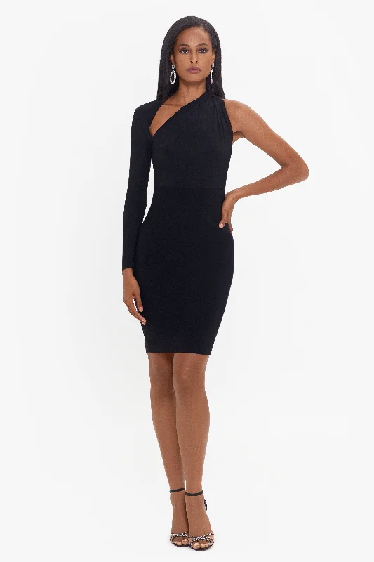 Functional Fashion "Delaney" Short One Sleeve Cutout Dress