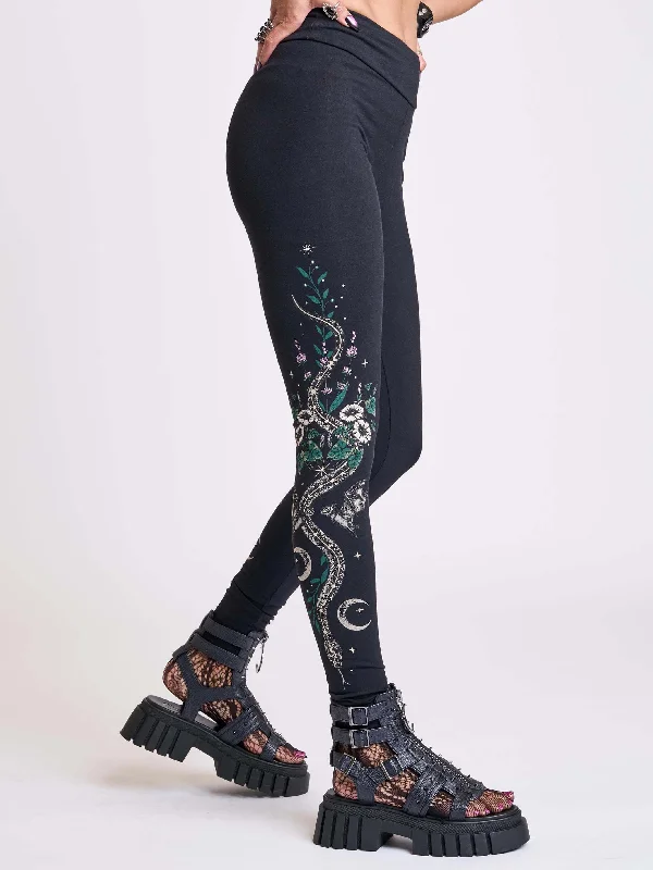 Street Style Bat's Garden Legging