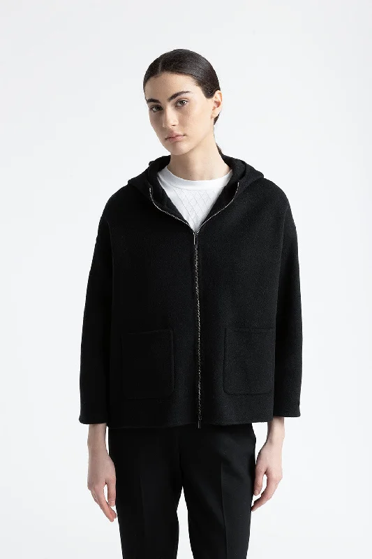 Simple Style Pure new wool and cashmere jacket
