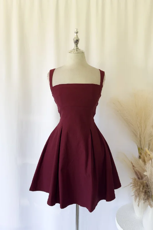 Versatile Wear Marlee Mini Dress - Wine