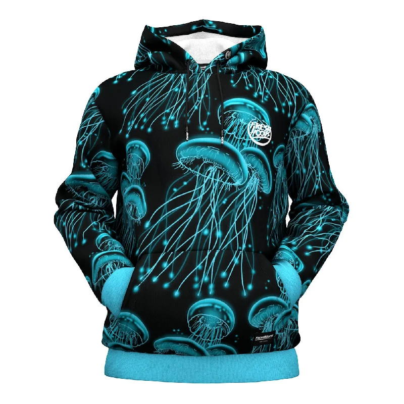 Personalized Contrast Design Jelly Fish Hoodie