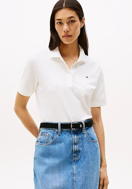 Comfy Fabrics Tommy Hilfiger 1985 Collection Polo T Shirt, White