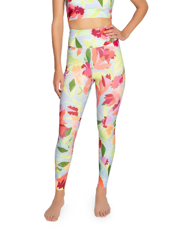 Affordable Looks High Rise Leggings In Oasis Light Blue