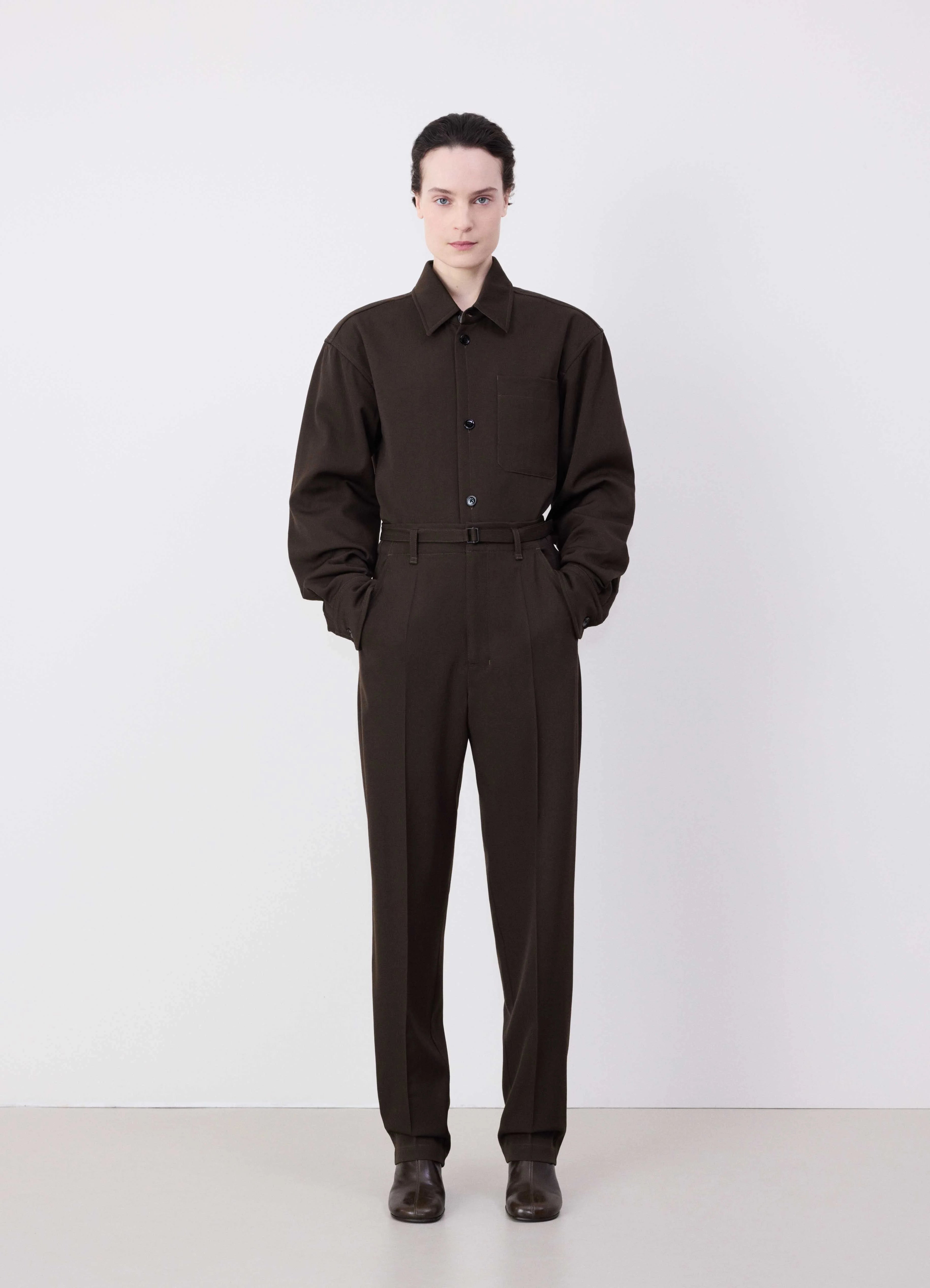 Soft Fit BELTED SOFT TAILORED PANTS