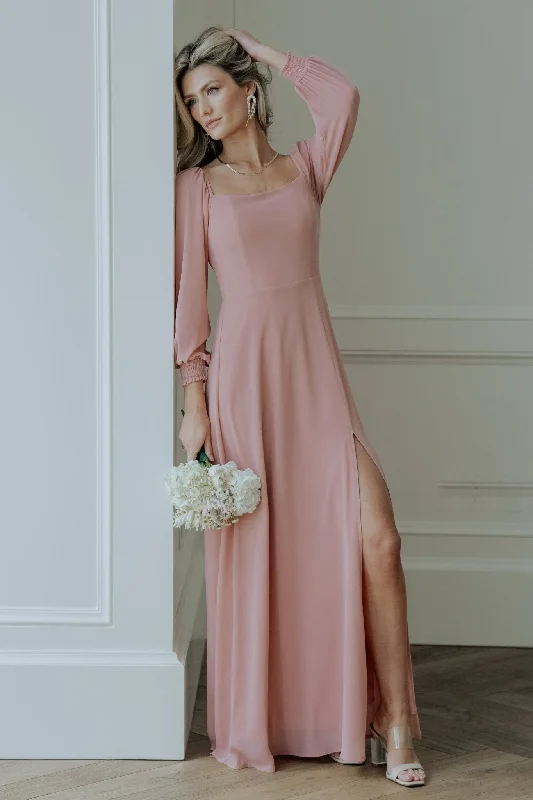 Trendy Vibes Giselle Maxi Dress | Blush