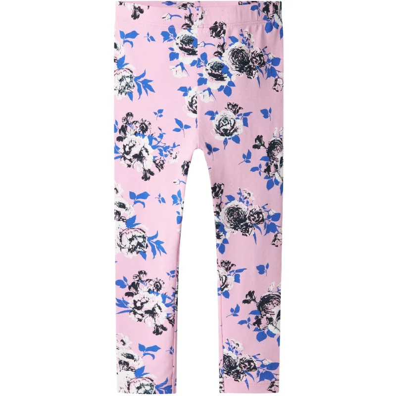 Cozy Daywear Name It Pastel Lavender Big Flowers Vivian AOP Leggings