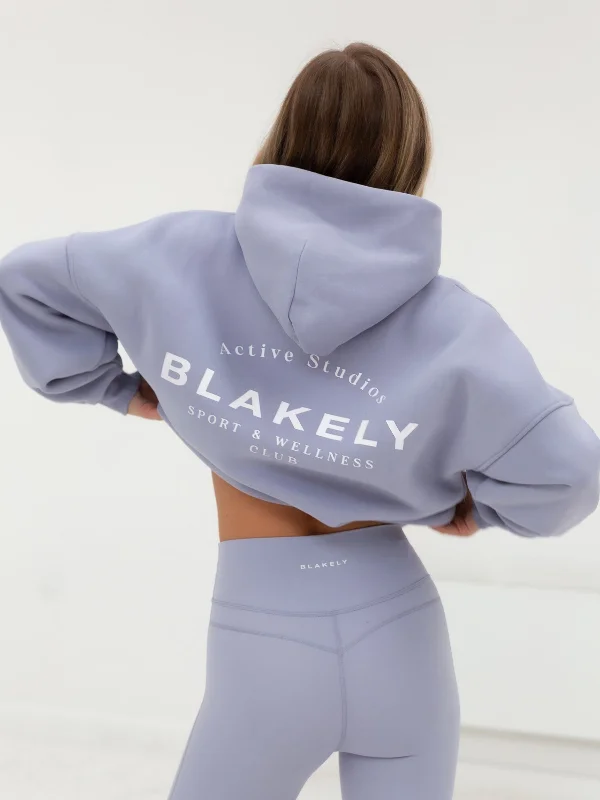 Simple Comfort Active Studios Oversized Hoodie - Light Violet