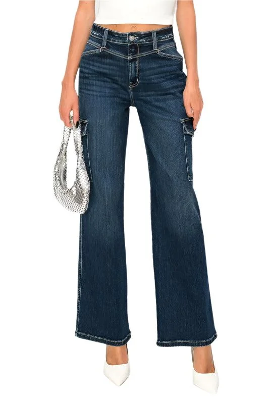 Romantic Dinner High Rise Wide Jeans