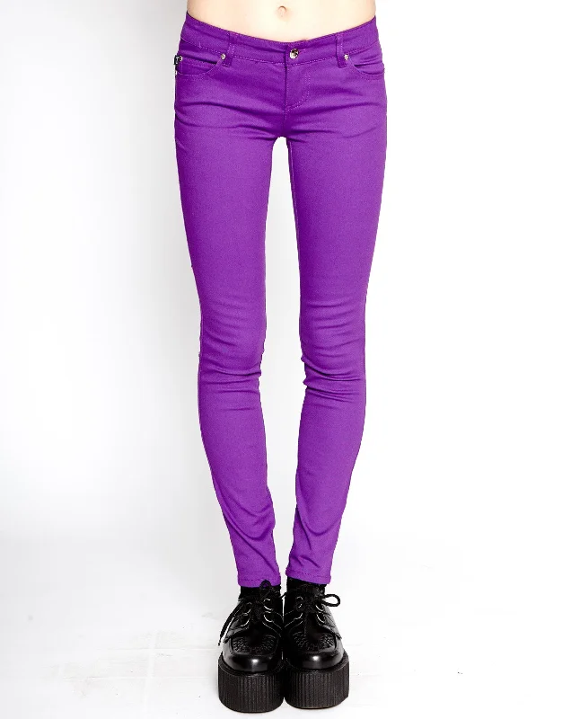 Personalized Denim Style T-BACK JEAN PURPLE