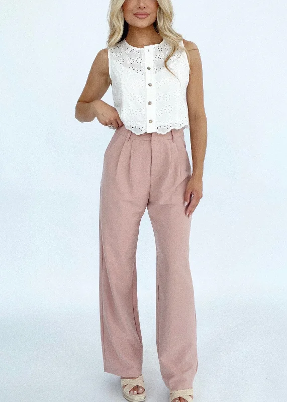Comfortable Outfits Pink Trouser Pants
