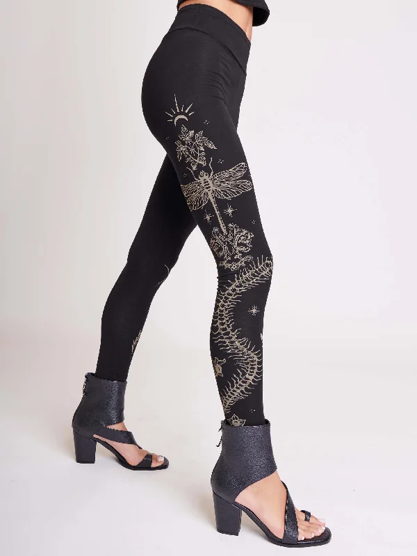 Simple Comfort Dragonfly & Centipede Legging
