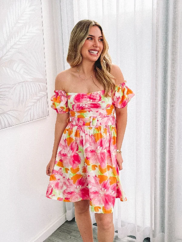 Cozy Fits Devira Dress - Pink Blossom