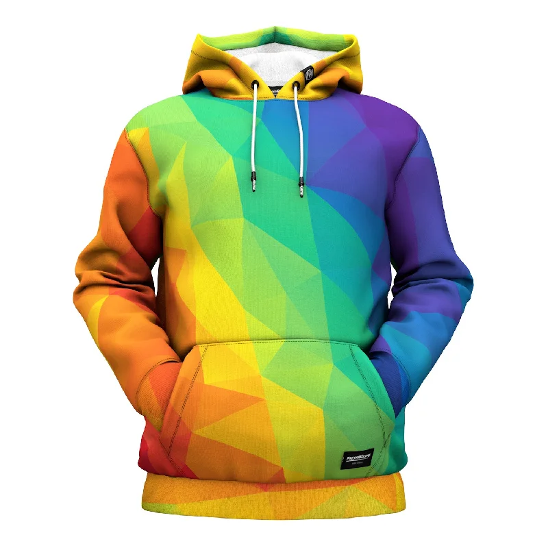 Personalized Three-Dimensional Design Cubes Rainbow Hoodie