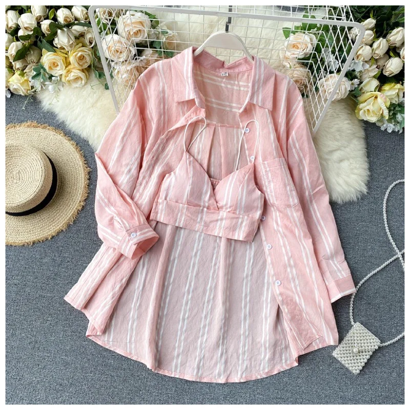 Fashion Comfort Cotta Bustier with Shirt Set