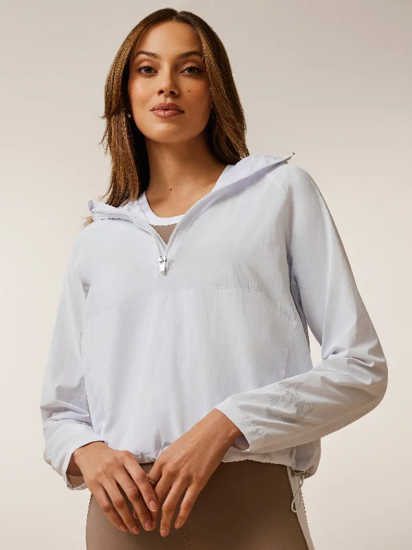 Personalized Denim Style Wind Half-Zip Jacket