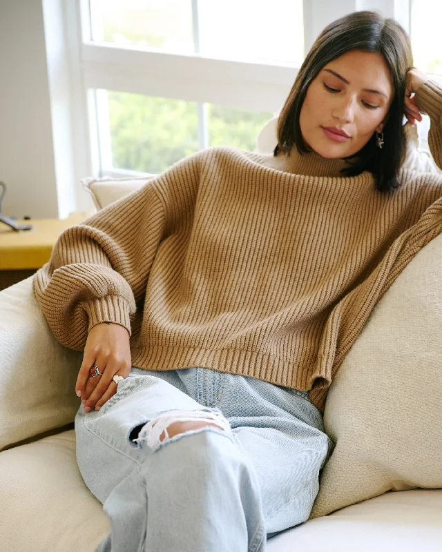 Personalized Contrast Design Dream Cycle Turtleneck Sweater - Ermine