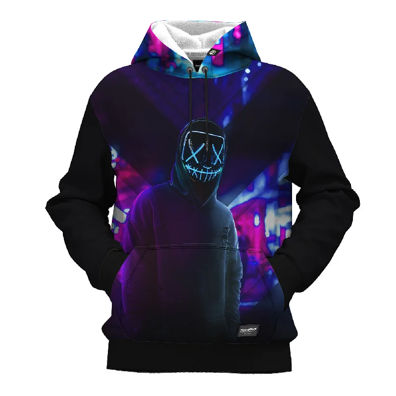 Chic Style Neon Face Hoodie
